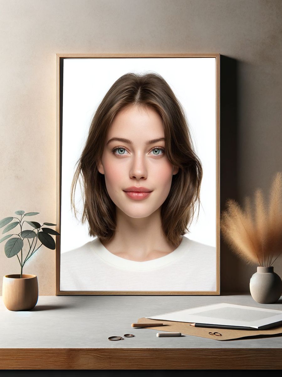 Minimal Portrait Beauty Poster. — room view 2