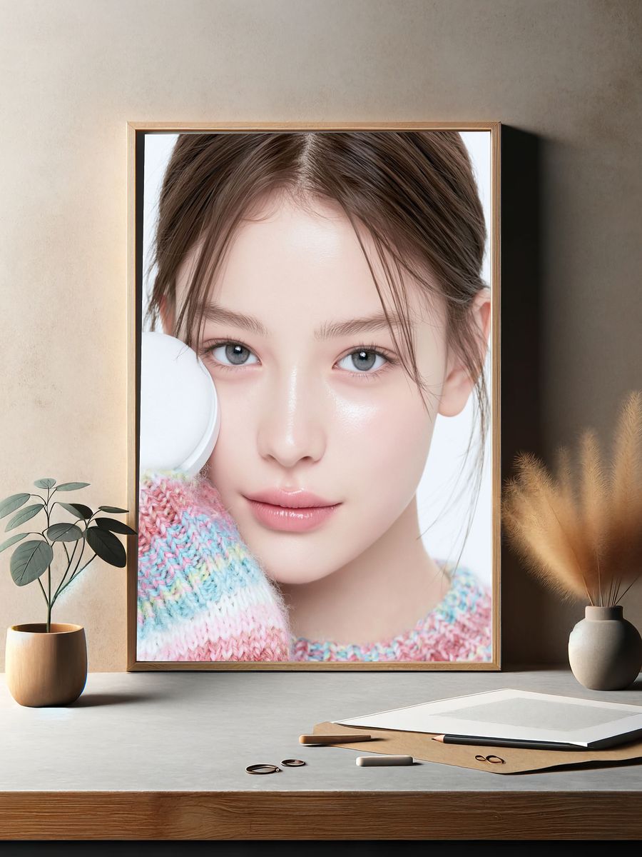 Soft Glam Portrait Print. — room view 2