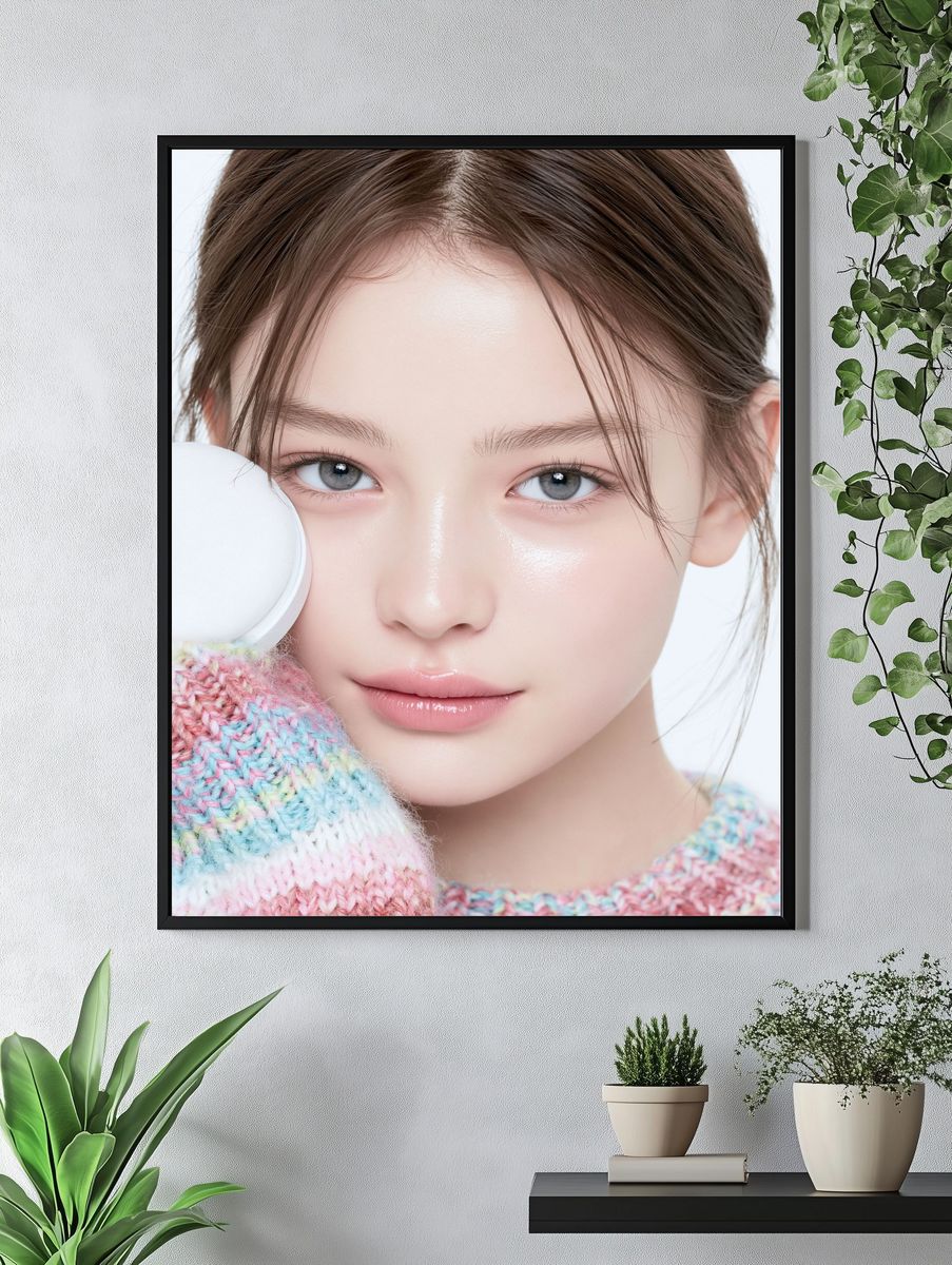 Soft Glam Portrait Print. — room view 4