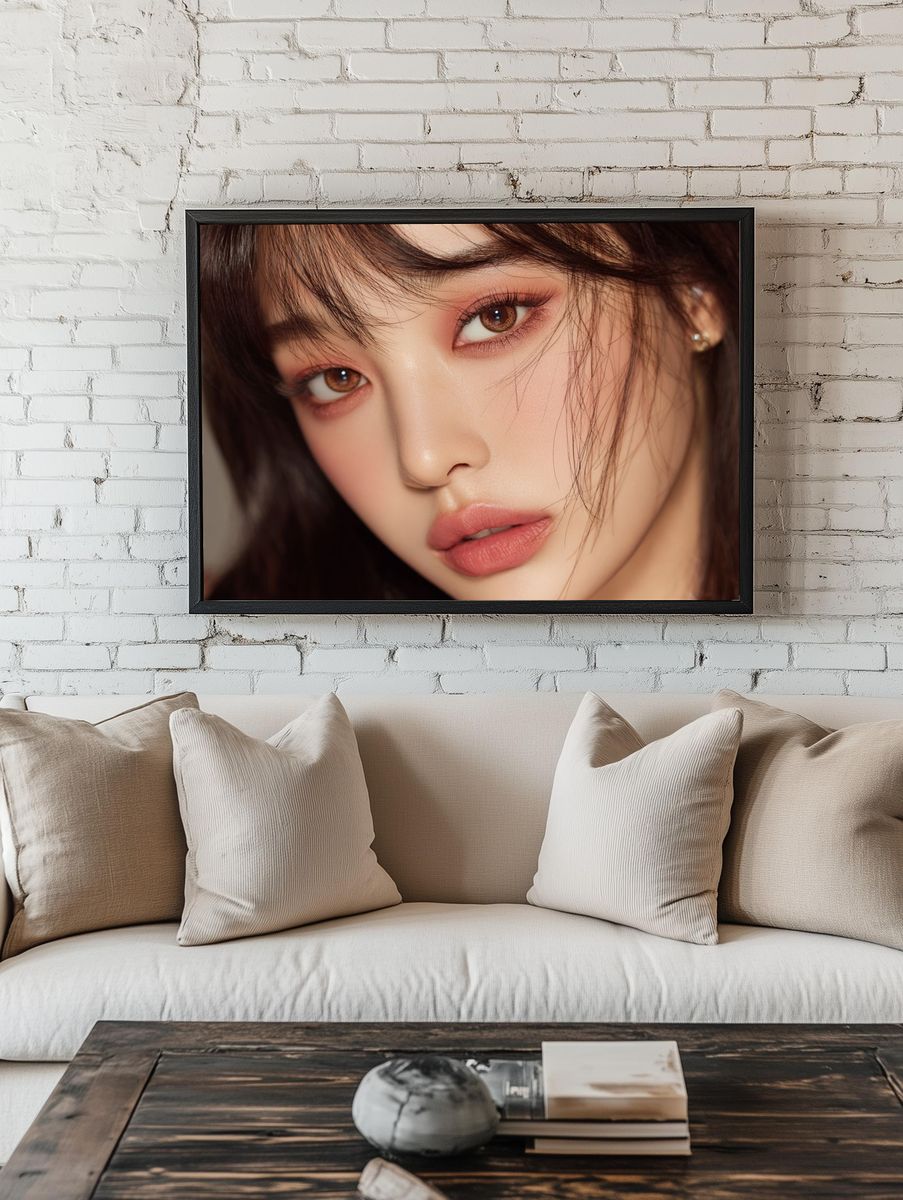 Soft Glam Portrait Poster. — room view 1