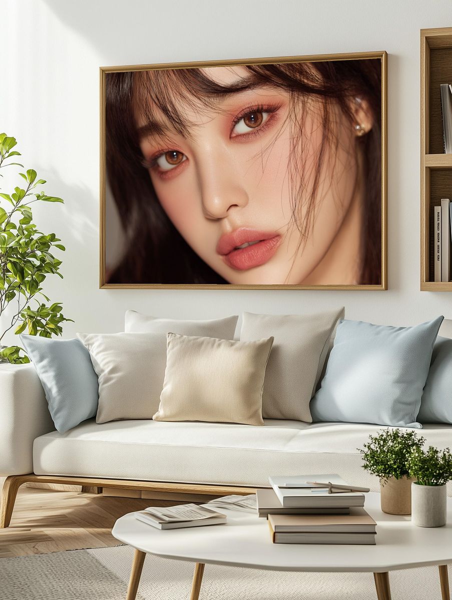 Soft Glam Portrait Poster. — room view 2