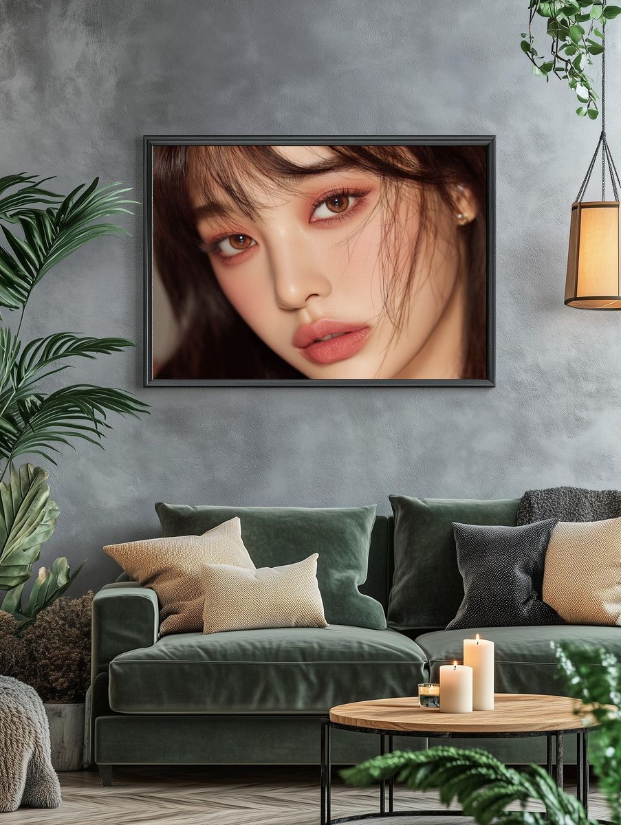 Soft Glam Portrait Poster. — room view 4