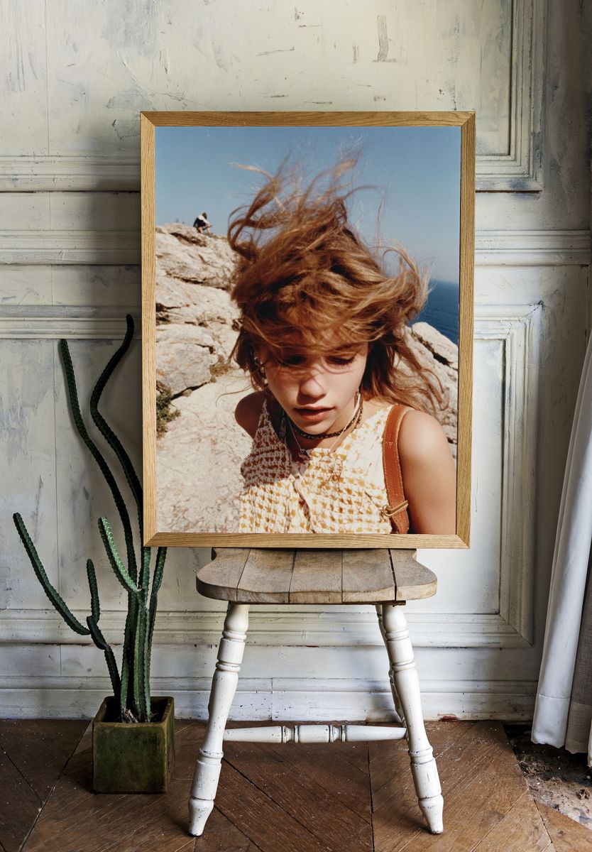Windblown Coastal Portrait Print. — room view 1