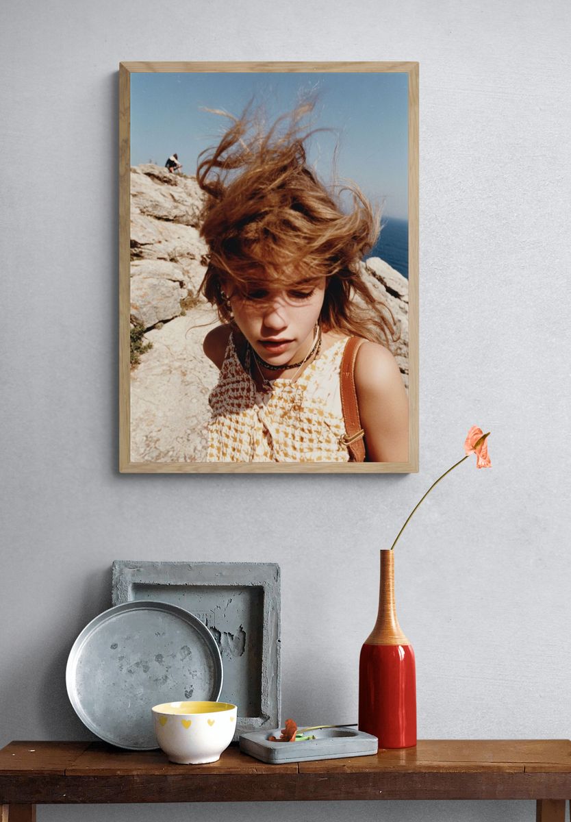 Windblown Coastal Portrait Print. — room view 3