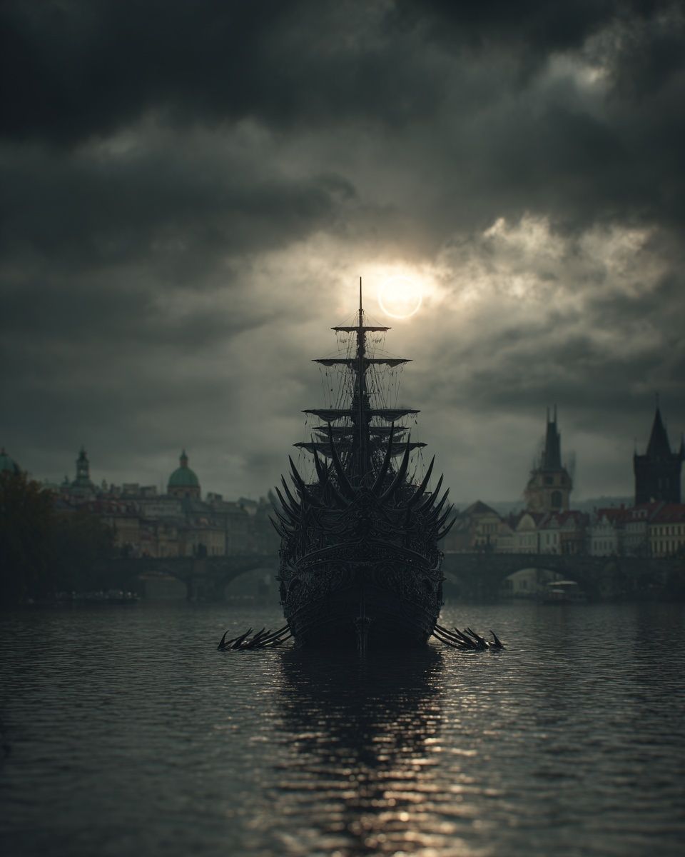 Dark Gothic Ship Poster. poster — photography art
