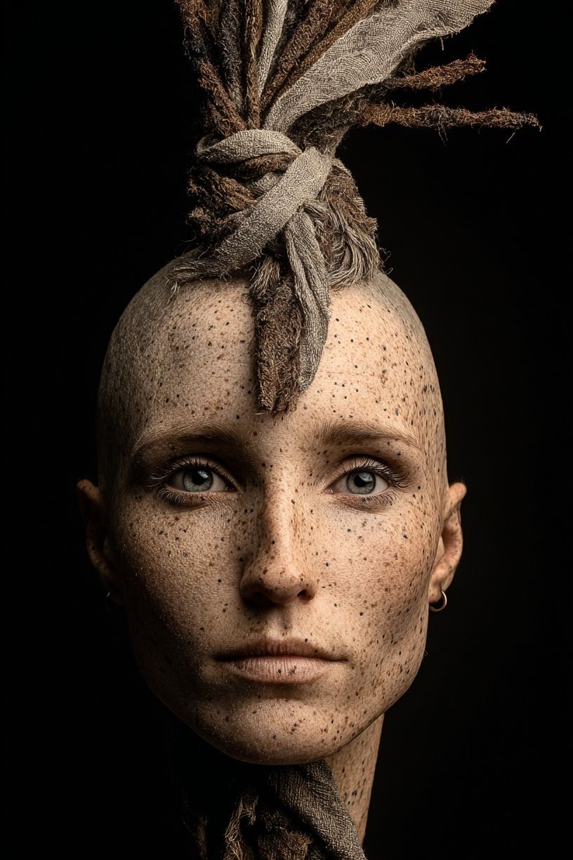 Textured Portrait Fine-Art Poster. poster — photography art