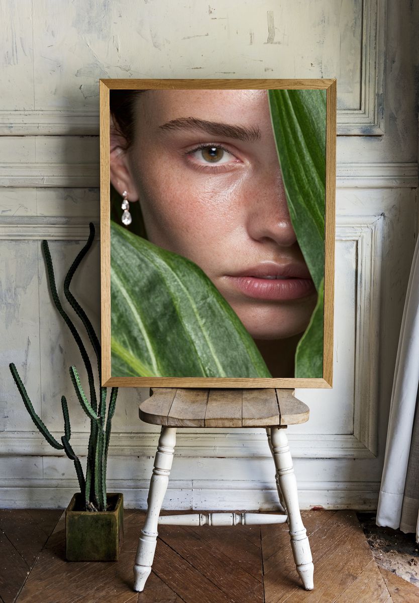 Botanical Portrait Photography Poster. — room view 1
