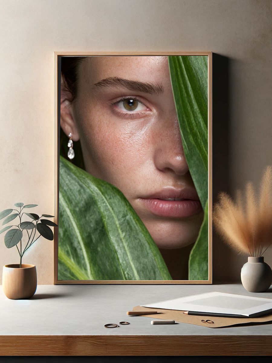 Botanical Portrait Photography Poster. — room view 2