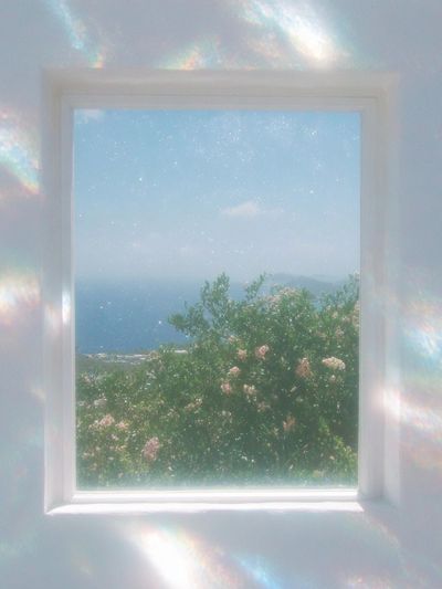 Dreamy Coastal Window Poster. poster print