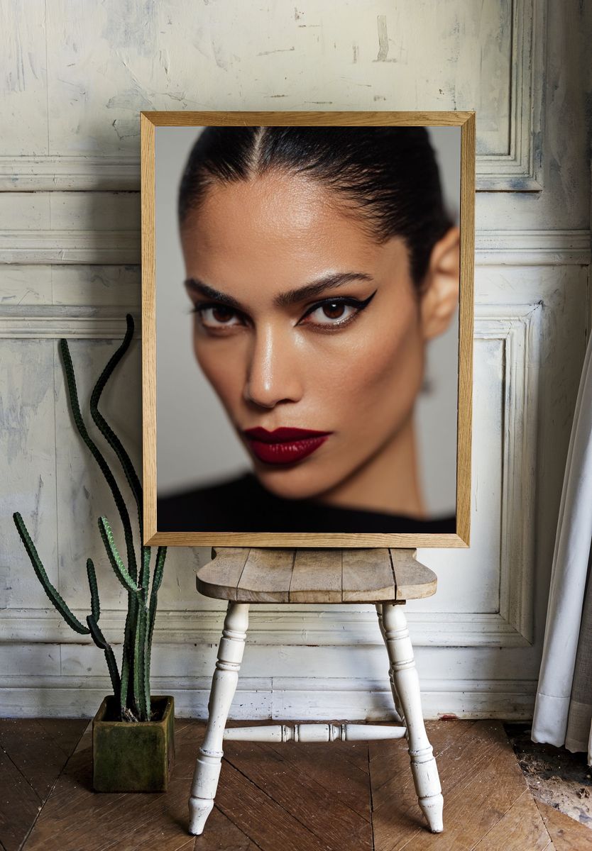 Editorial Beauty Portrait Poster. — room view 1