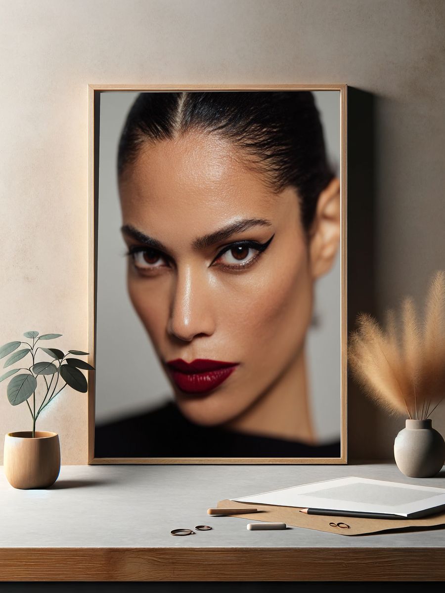 Editorial Beauty Portrait Poster. — room view 2