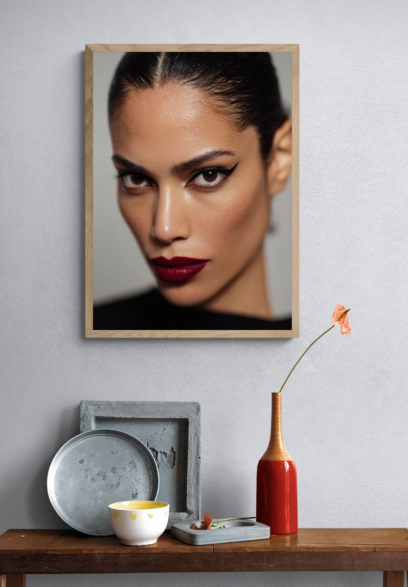 Editorial Beauty Portrait Poster. — room view 3