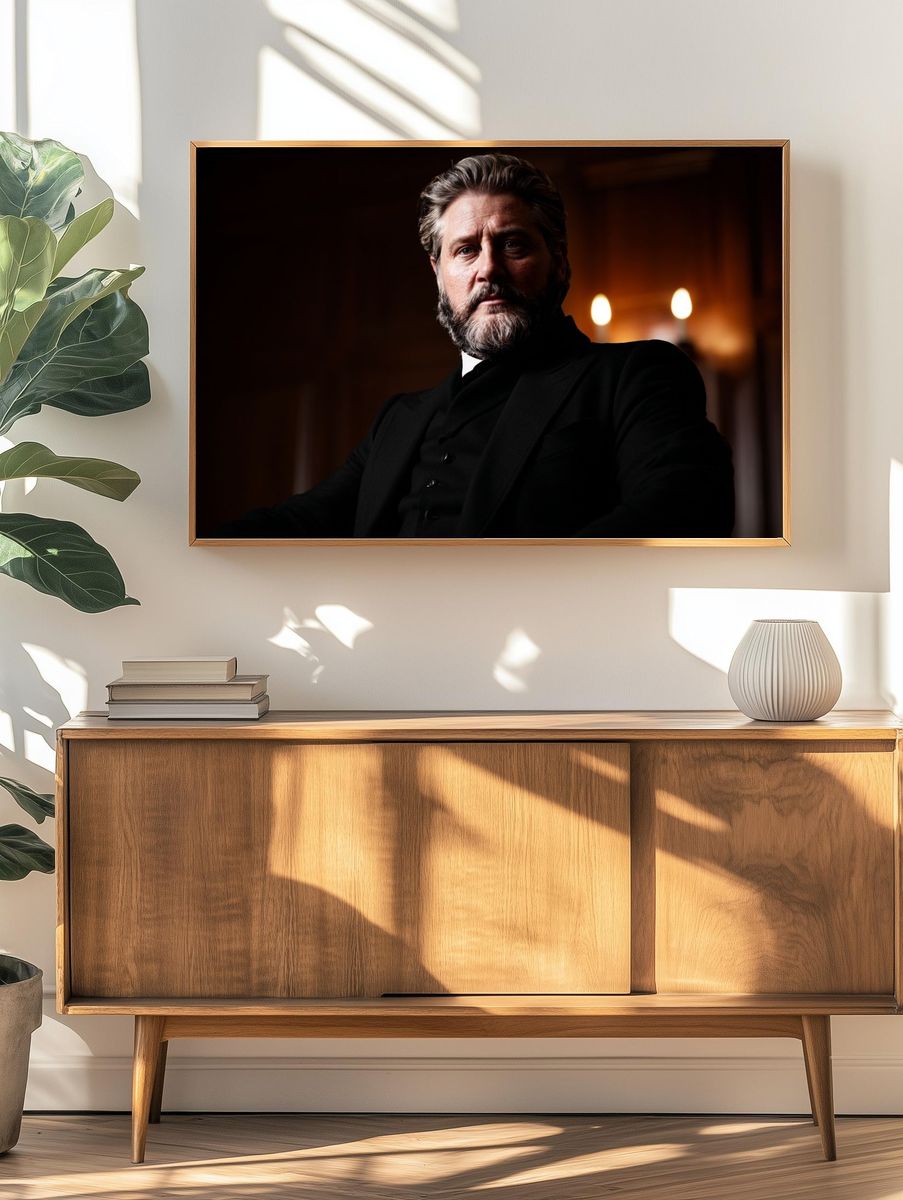 Cinematic Portrait of a Bearded Man Poster. — room view 3