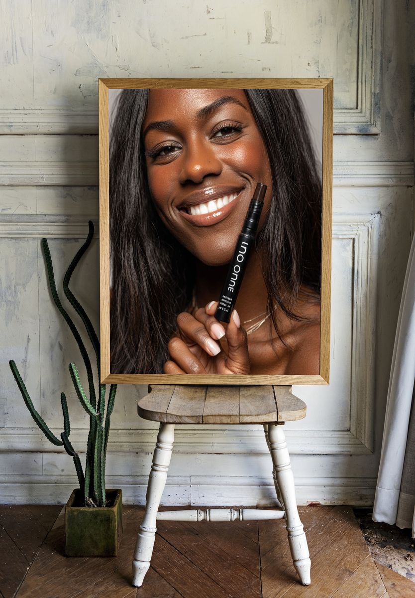 Smiling Beauty Portrait Poster. — room view 1