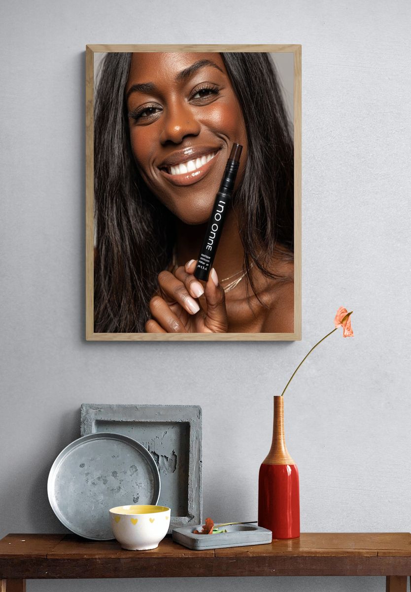 Smiling Beauty Portrait Poster. — room view 3