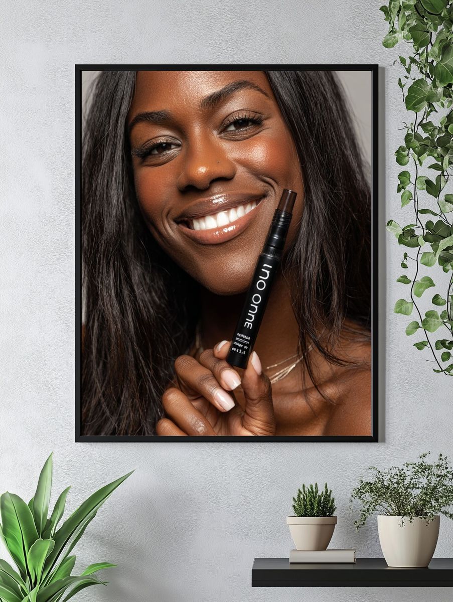 Smiling Beauty Portrait Poster. — room view 4
