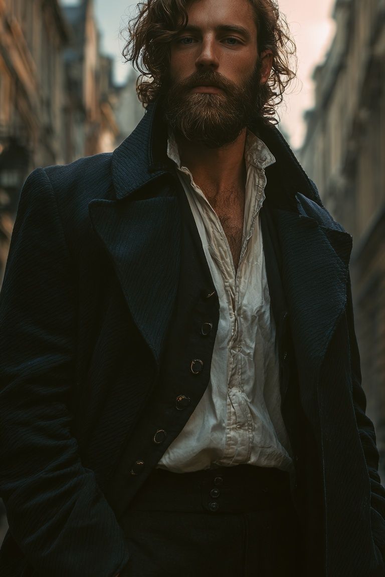 Moody Bearded Portrait Photography Poster. poster — photography art