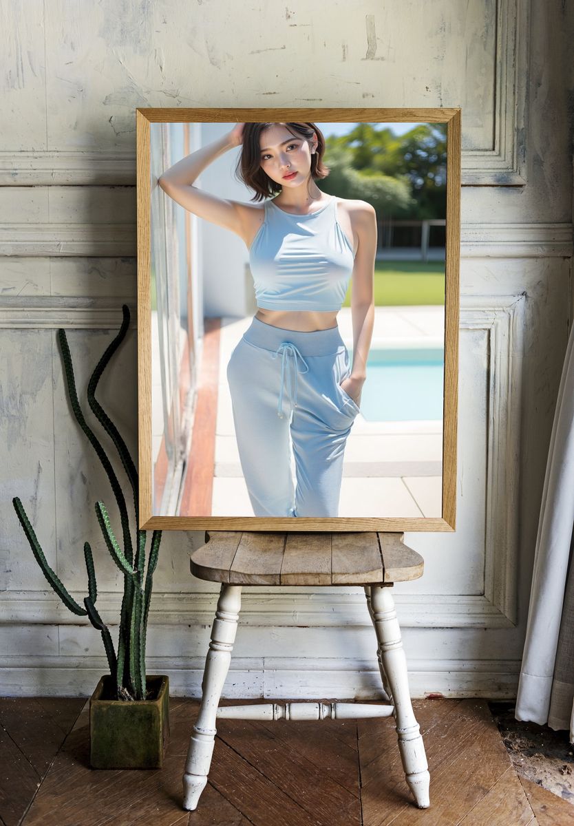 Sunlit Portrait Photography Print. — room view 1