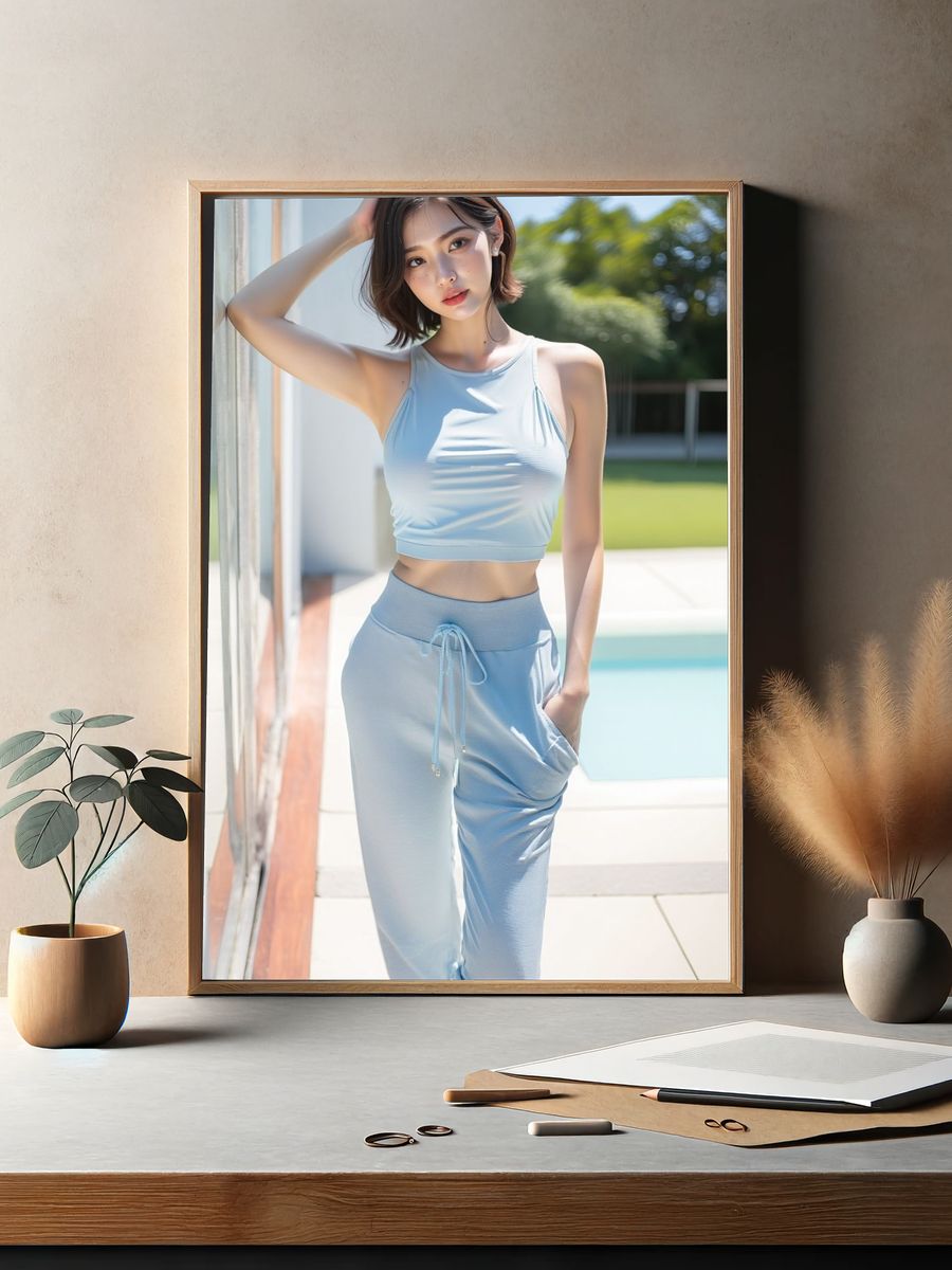 Sunlit Portrait Photography Print. — room view 2