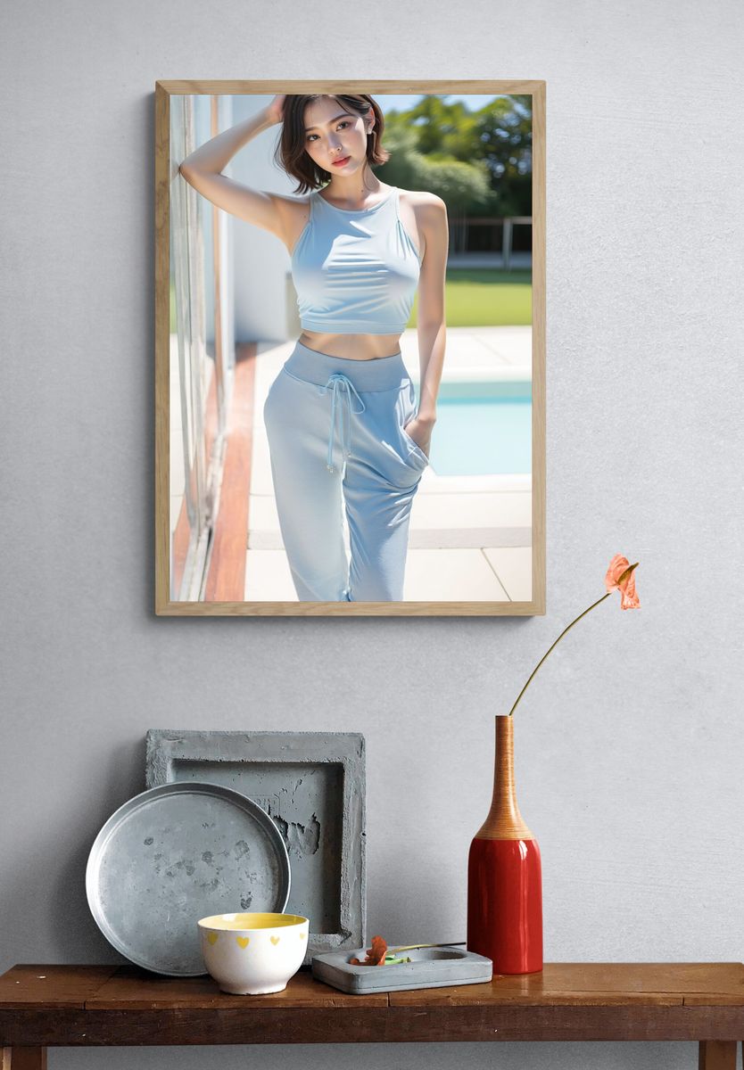 Sunlit Portrait Photography Print. — room view 3