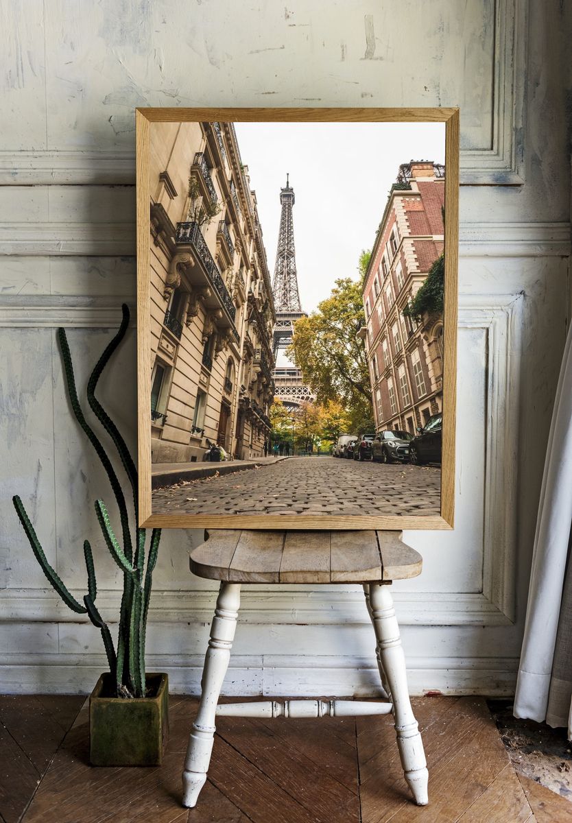 Eiffel Tower in Autumn — Photography Print. — room view 1