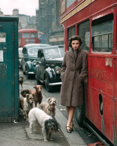 Vintage Street Scene Photography Poster. poster