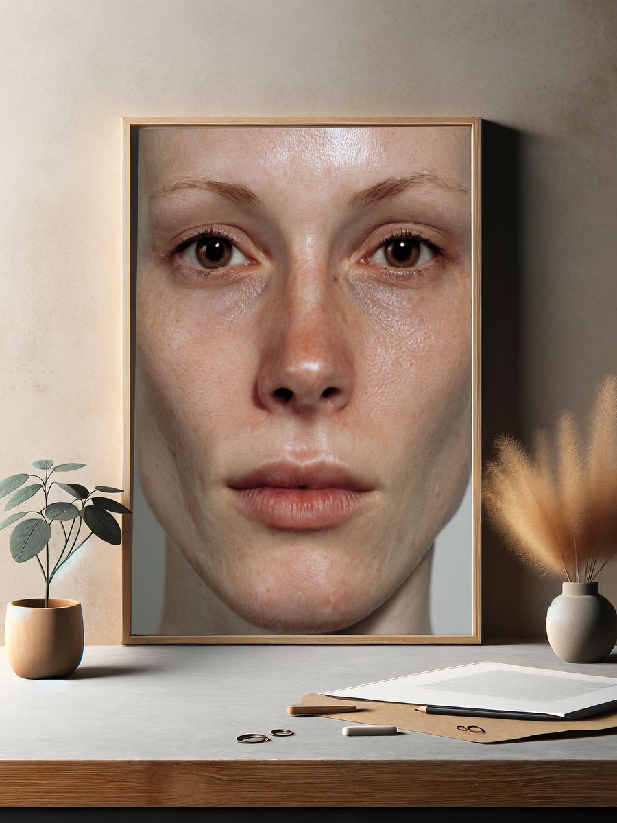Intimate Female Portrait Photography Poster. — room view 2