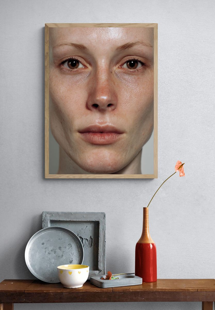 Intimate Female Portrait Photography Poster. — room view 3