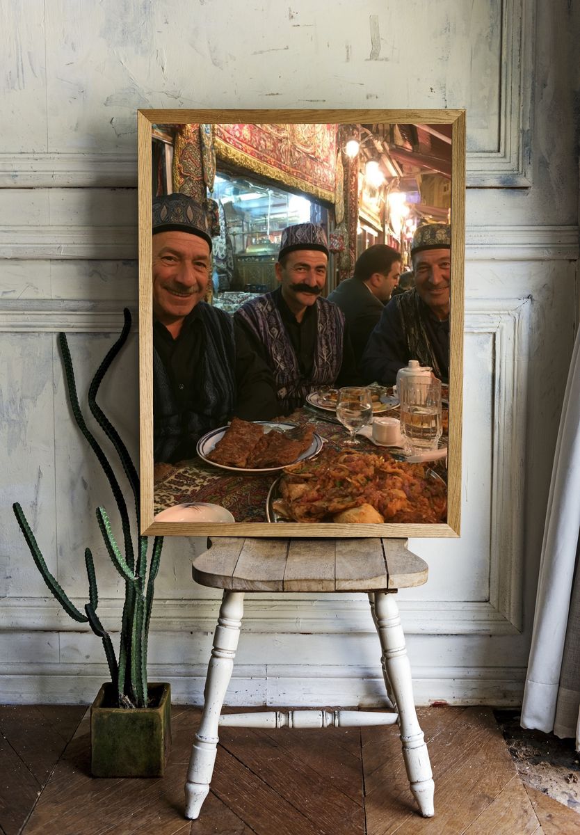 Evening Market Feast Photography Poster. room preview