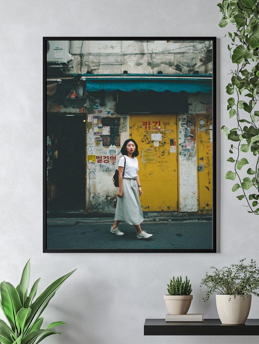 Seoul Street Portrait Photography Poster. — room view 4
