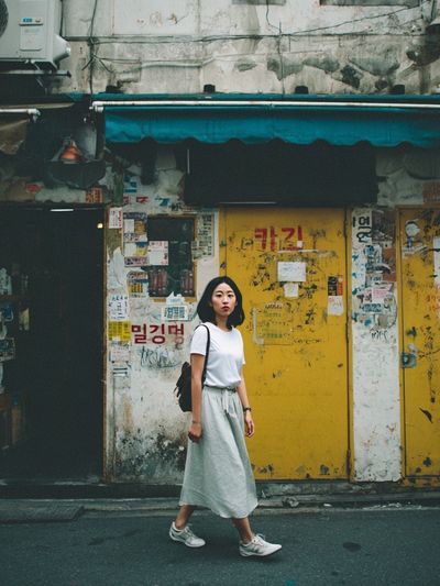 Seoul Street Portrait Photography Poster. poster print