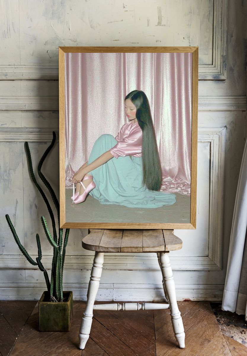 Pastel Portrait Photography Poster. — room view 1