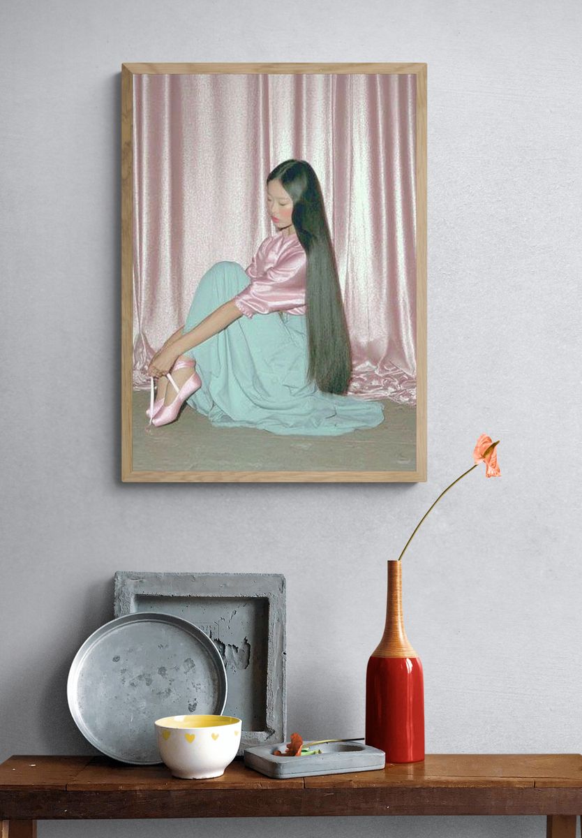 Pastel Portrait Photography Poster. — room view 3