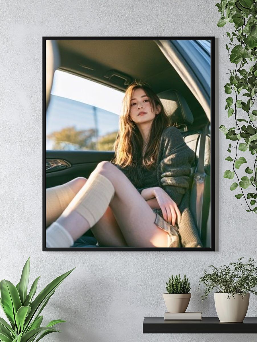 Freckled Portrait Photography Poster. — room view 4