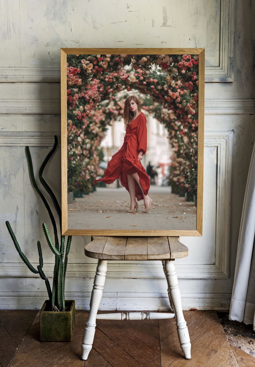 Rose Arch Fashion Poster. — room view 1