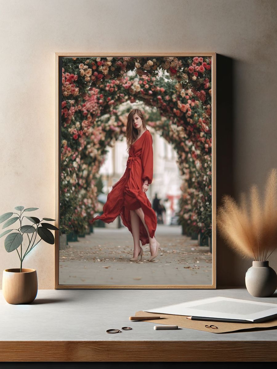 Rose Arch Fashion Poster. — room view 2