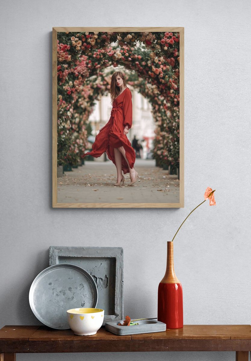 Rose Arch Fashion Poster. — room view 3