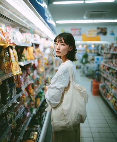 Grocery Aisle Portrait Print. poster print