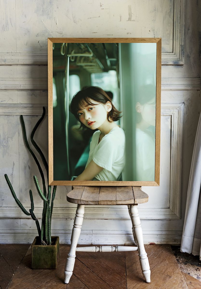 Subway Portrait Photography Poster. — room view 1