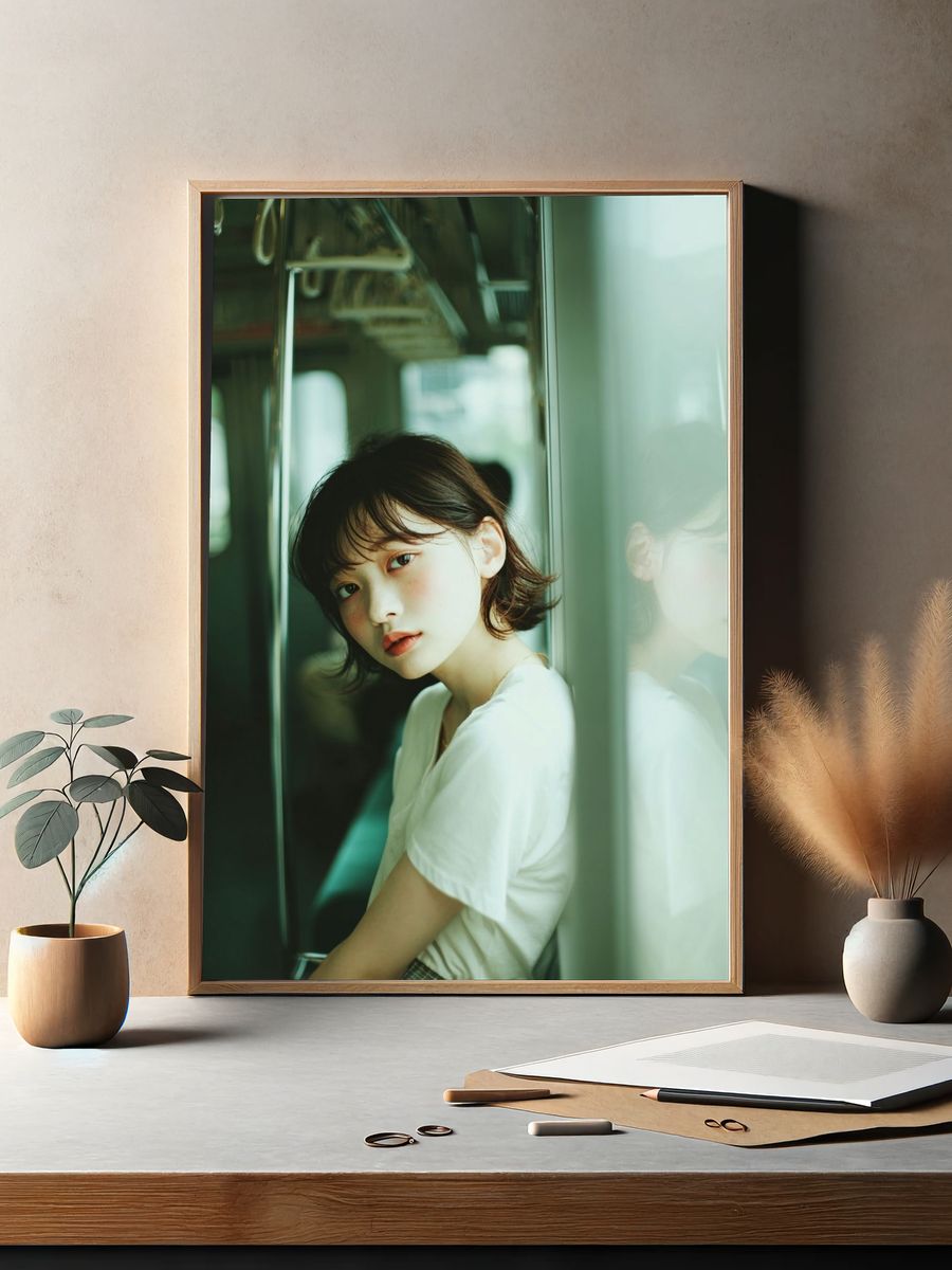 Subway Portrait Photography Poster. — room view 2