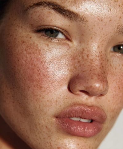 Freckled Portrait Photography Poster. poster print