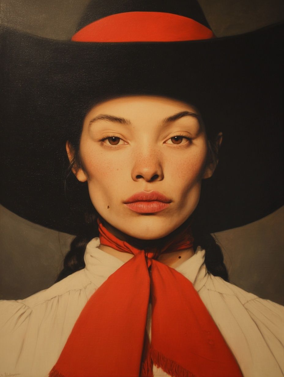 Cowgirl Portrait Photography Poster. poster detail