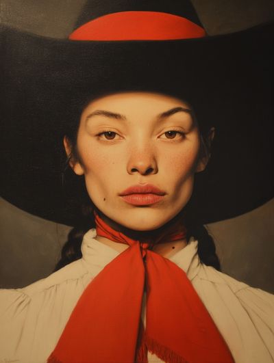Cowgirl Portrait Photography Poster. poster