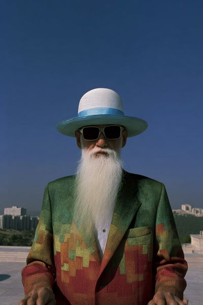 Elder DJ Portrait Photography Poster. poster