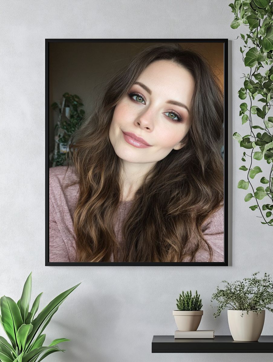 Soft Glam Portrait Print. — room view 4
