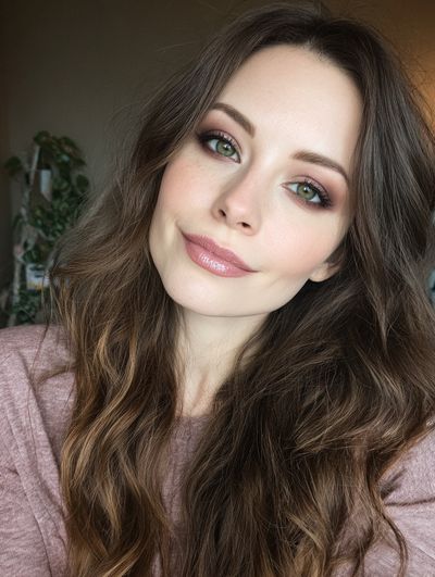 Soft Glam Portrait Print. poster print