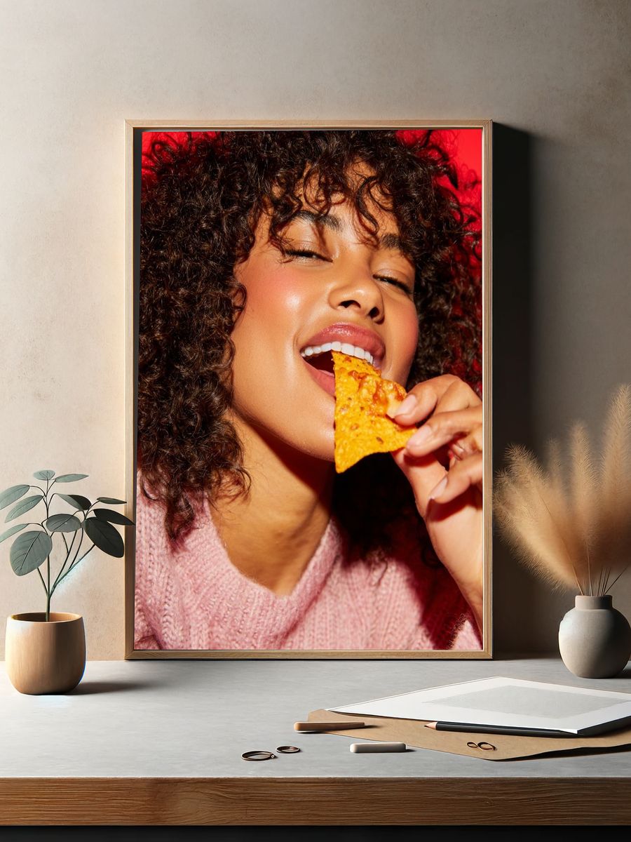 Snack Time Portrait Photography Poster. — room view 2