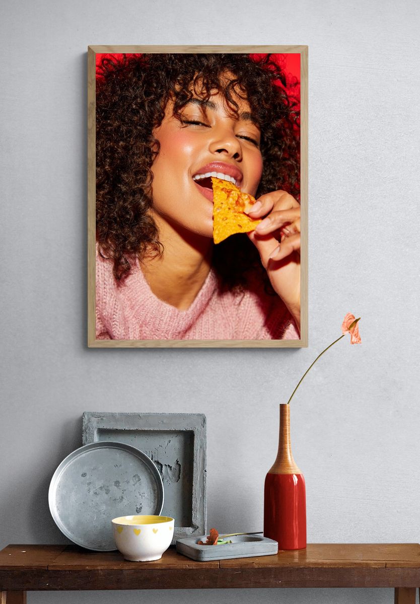 Snack Time Portrait Photography Poster. — room view 3