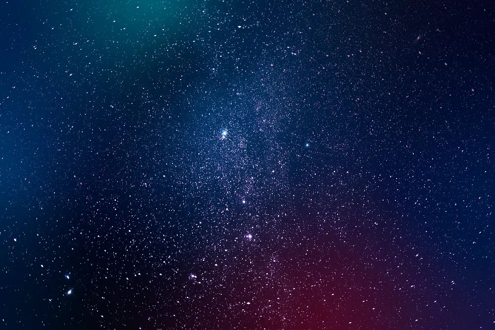 Dark galaxy background illustration. poster detail