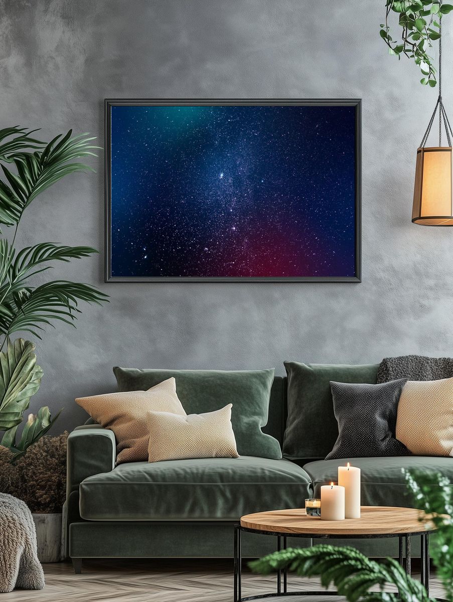 Dark galaxy background illustration. — room view 4